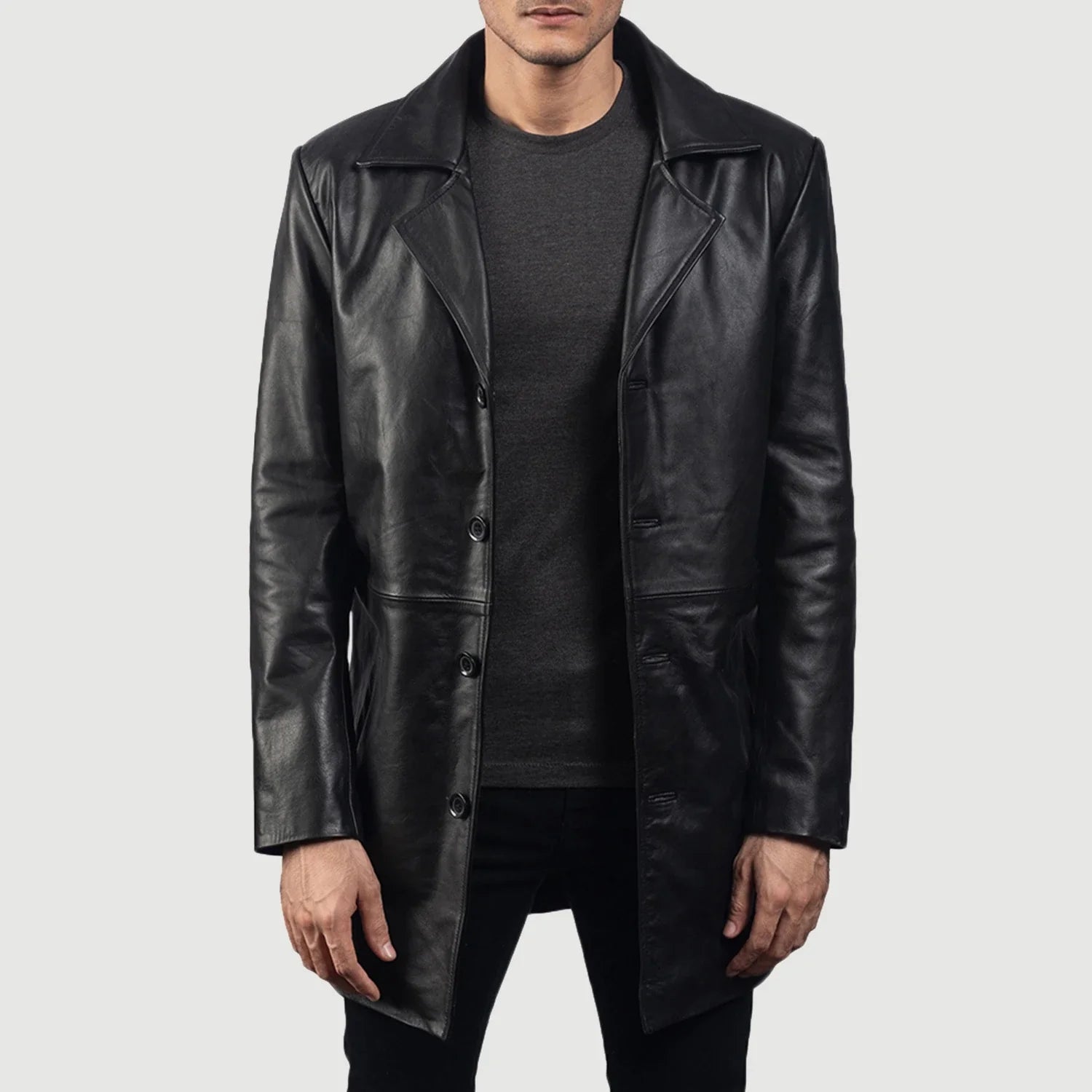 Men s Leather Coats Buy Leather Coats For Men in South Korea. The Jacket Maker