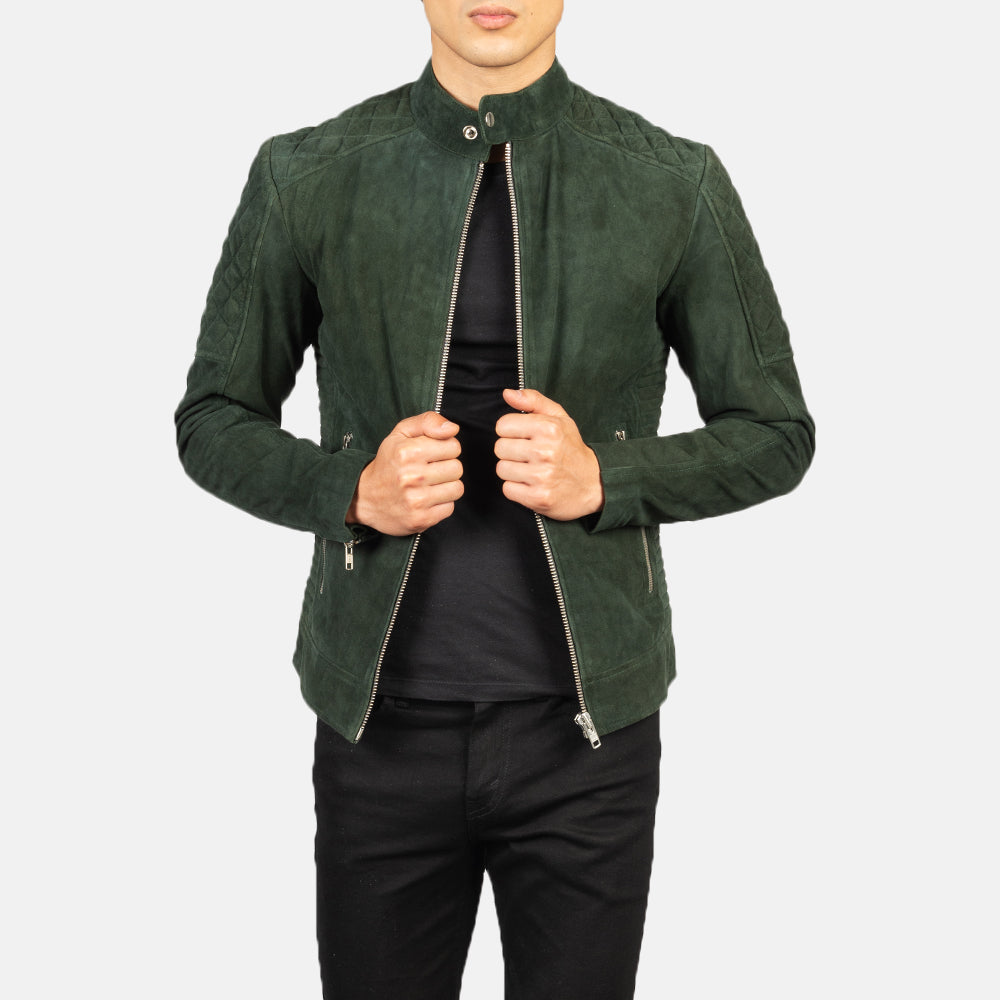green jacket dressing Corduroy Suit Jacket main image 0