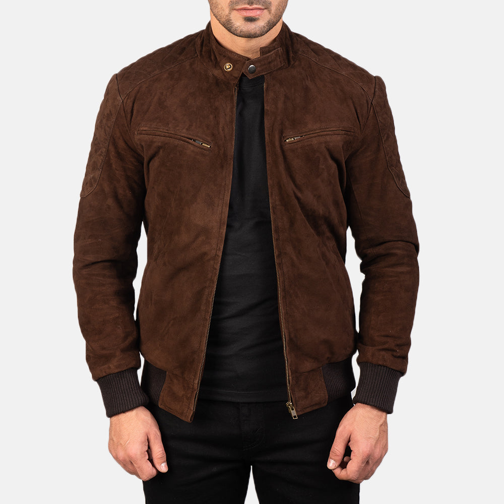 ジャケット・アウター ollun boa suede combination coat mocha Men's Suede Trucker Jacket - Mott & Bow